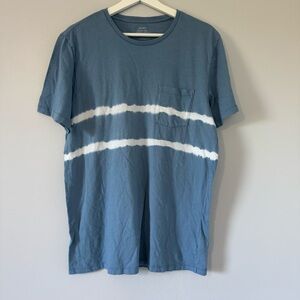Old Navy Blue and White Short Sleeve Tee
